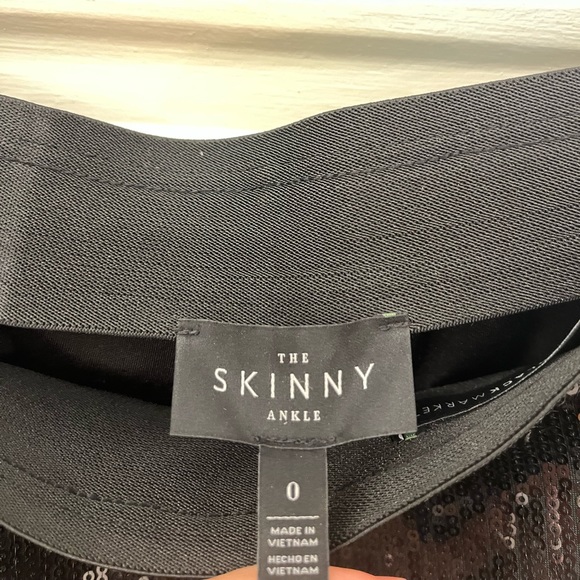 White House Black Market The Skinny black sequin pants - Picture 3 of 4